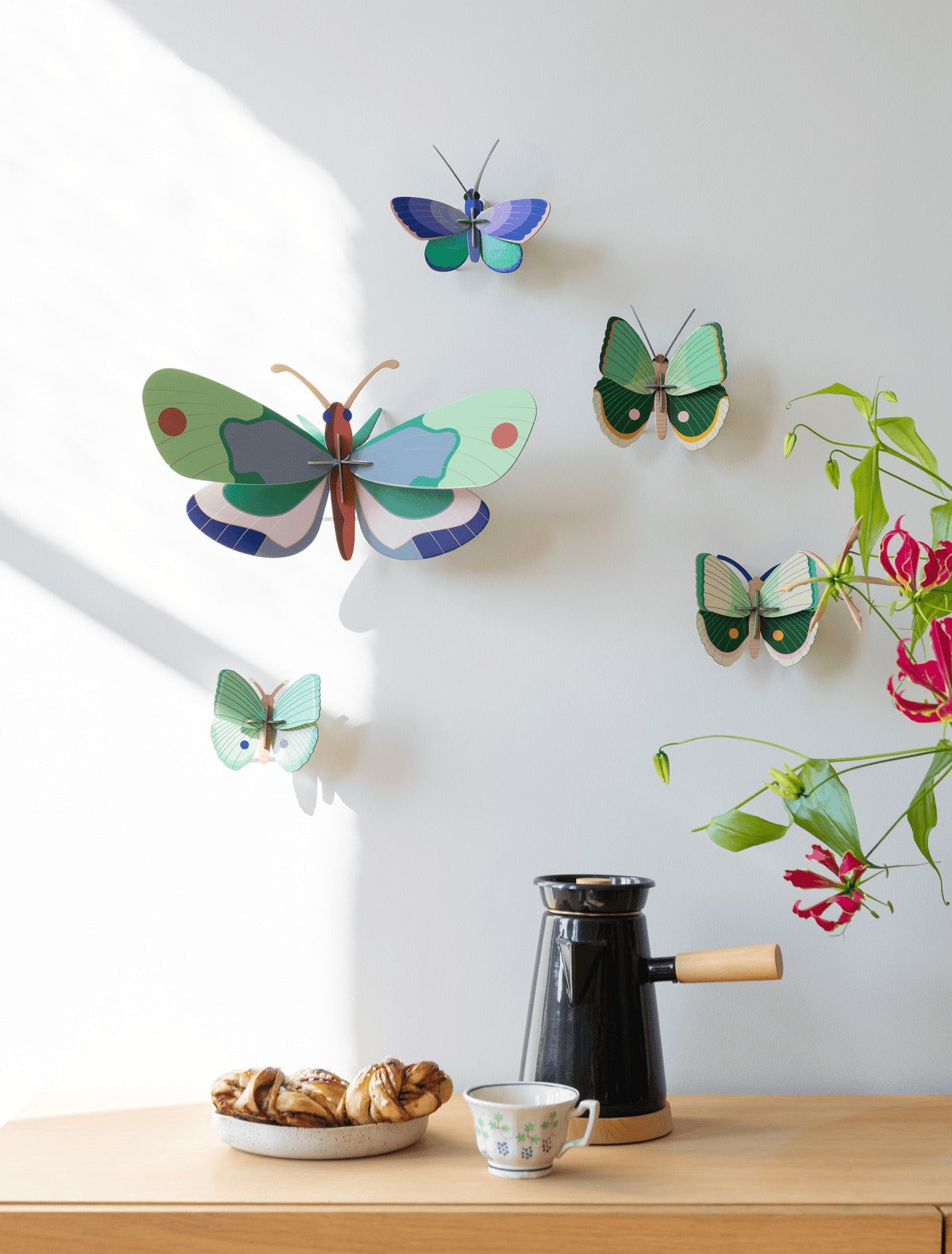Wall Art Butterflies - Blue Copper Butterfly