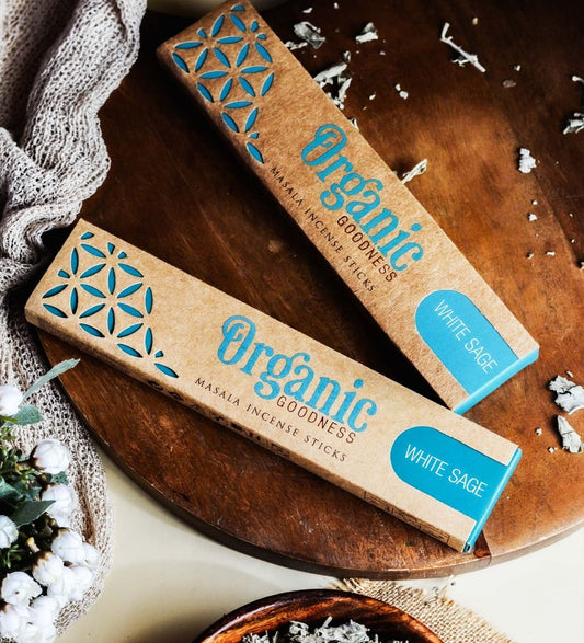 Organic Goodness Masala Incense Sticks - White Sage