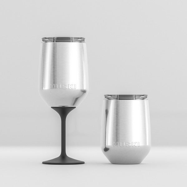 Huski Wine Tumbler - Brushed Stainless