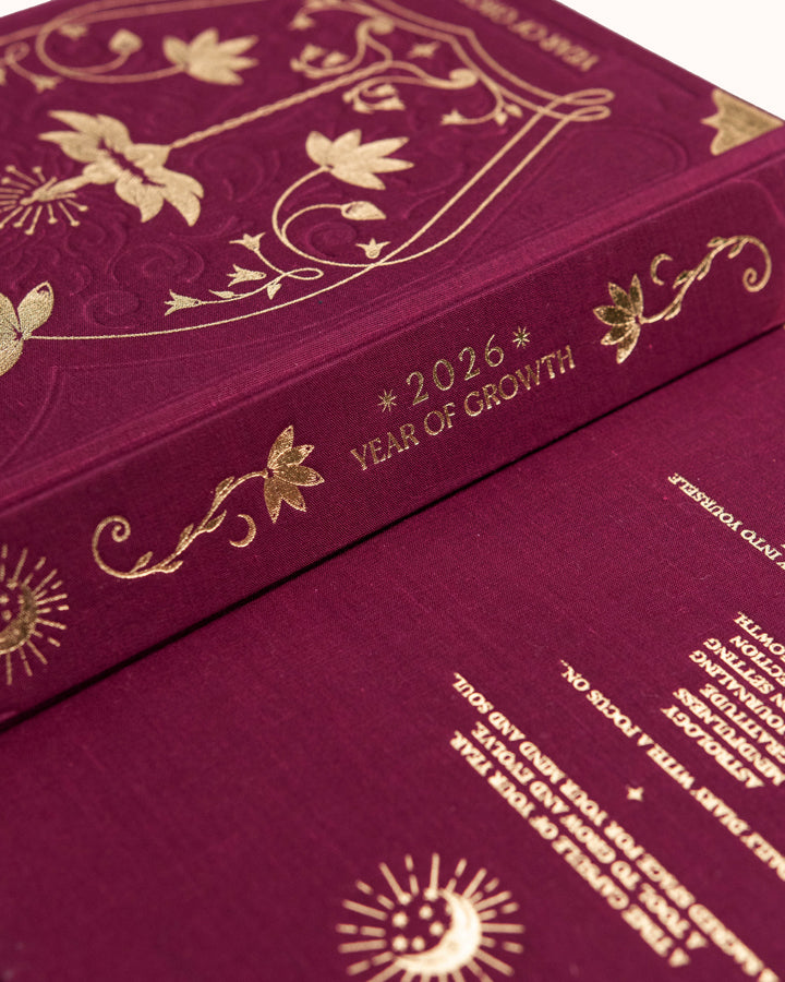 2026 Year Of Growth Book - Rich Burgundy