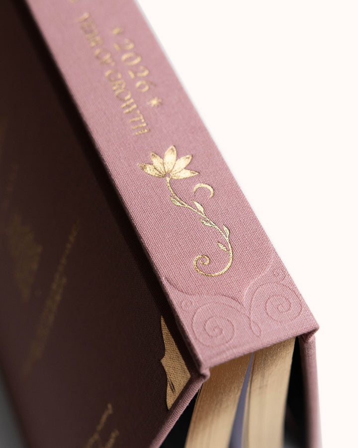 2026 Year Of Growth Book - Vintage Rose