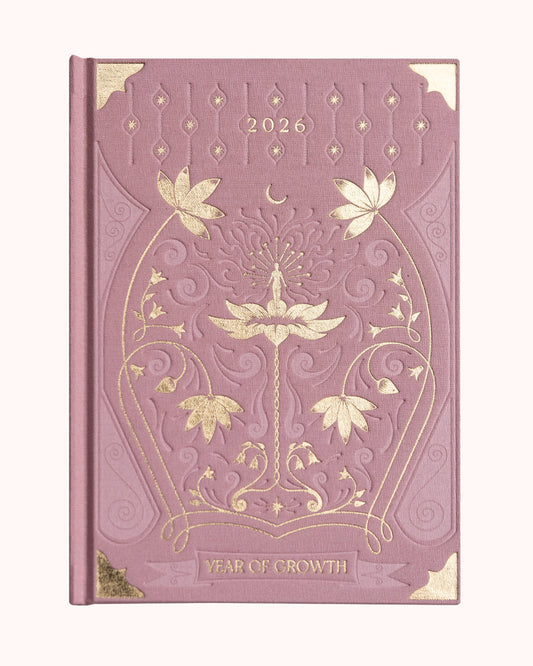 2026 Year Of Growth Book - Vintage Rose