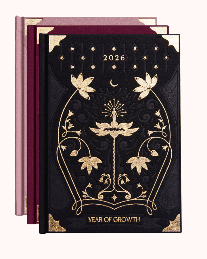 2026 Year Of Growth Book - Rich Burgundy