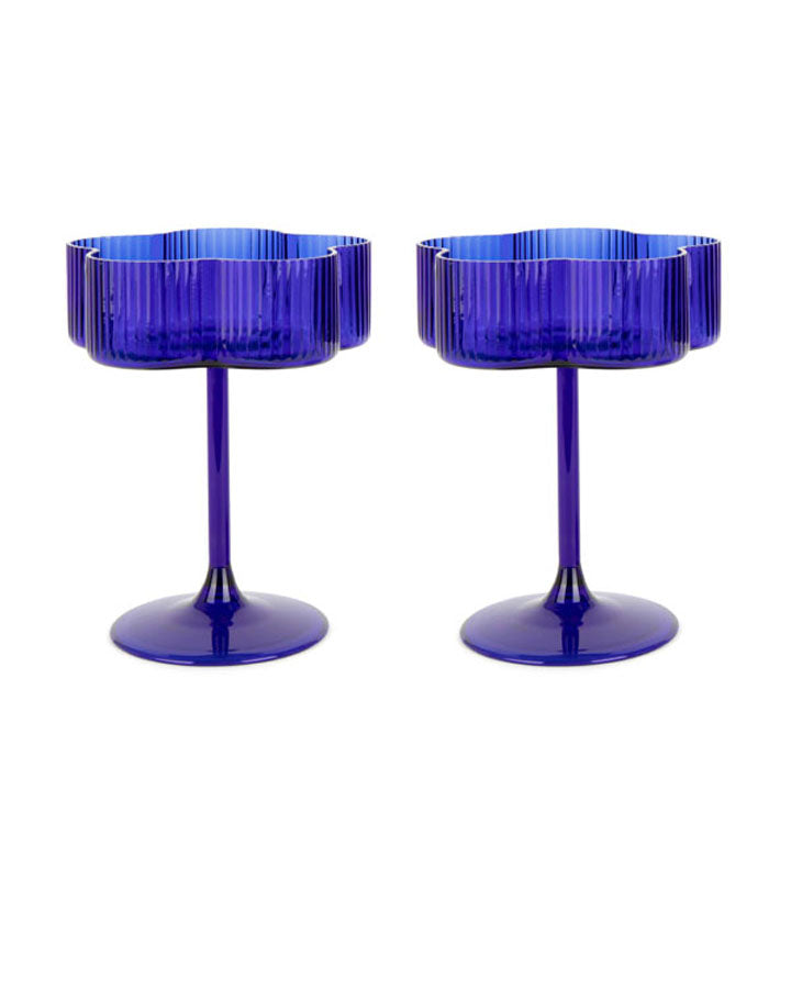 Azure Cocktail Glasses