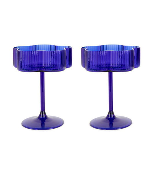 Azure Cocktail Glasses