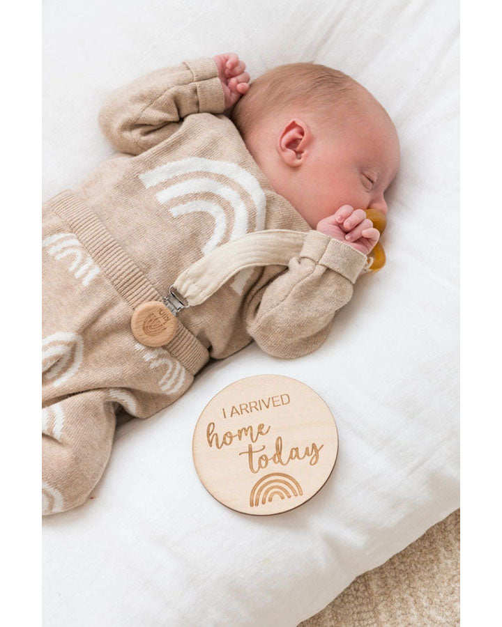 Baby Milestone Wooden Discs