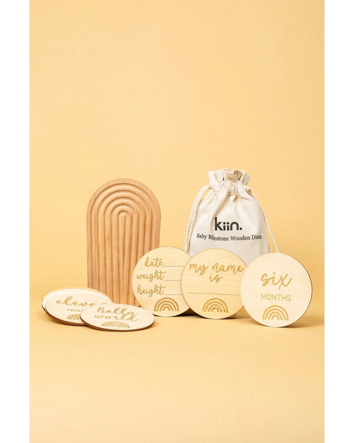 Baby Milestone Wooden Discs