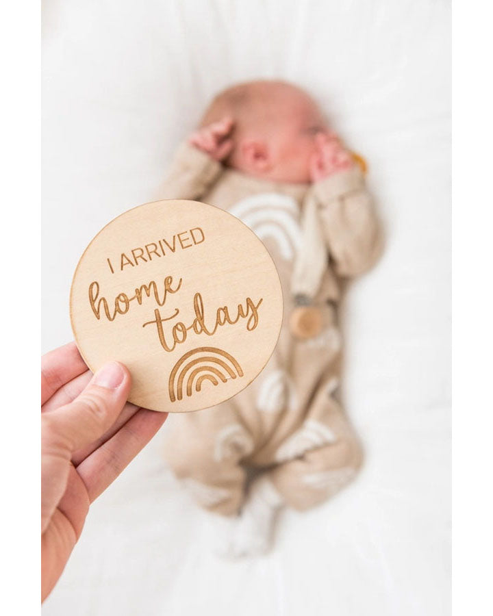 Baby Milestone Wooden Discs
