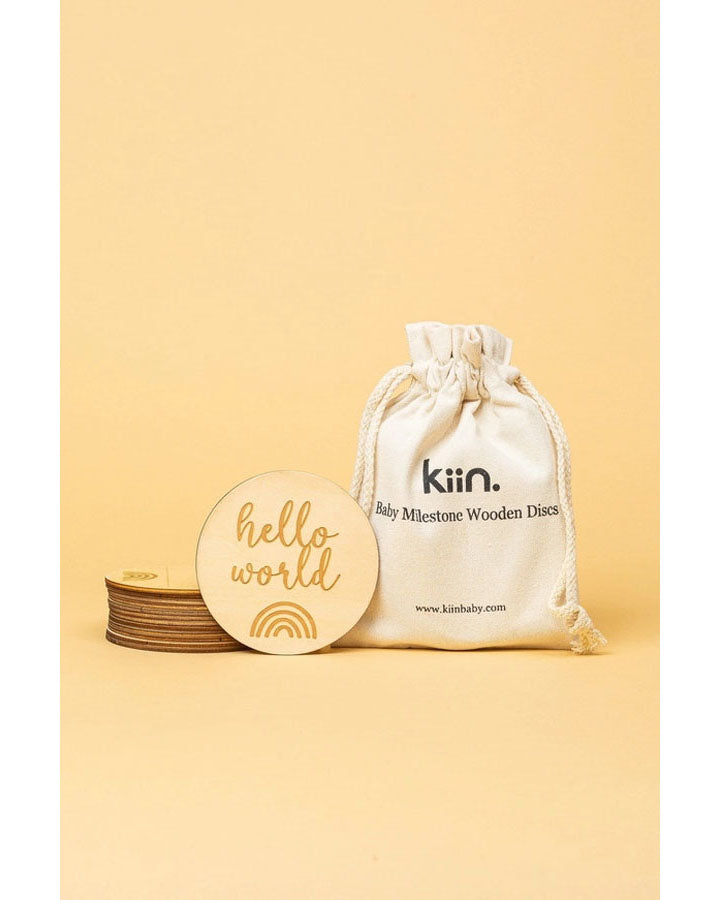 Baby Milestone Wooden Discs