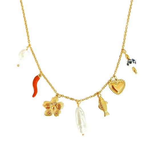 Charm Necklace - Flower