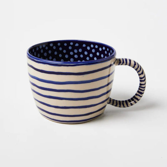 Chino Mug - Navy Lines
