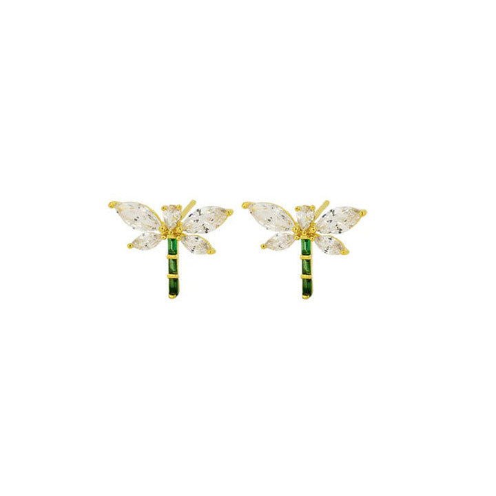 Dragonfly Studs - Gold