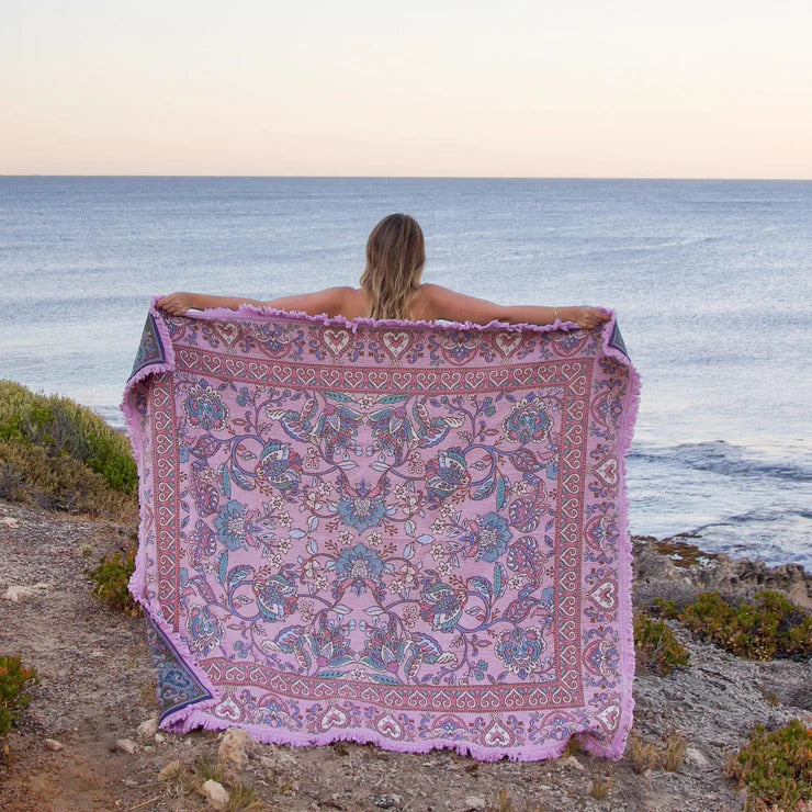 Woven Picnic Rug - Dusk