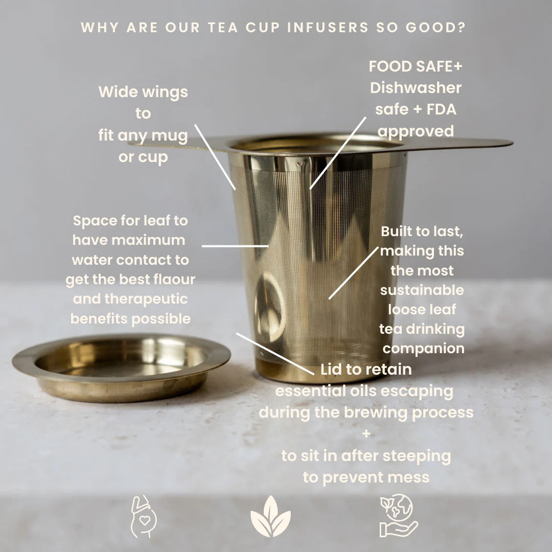 Premium Tea Cup Infuser - Gold