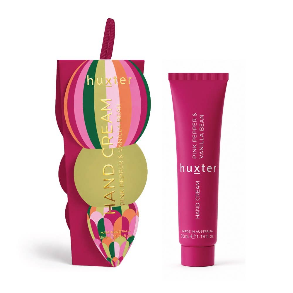 Hanging Hand Cream - Mulberry Stripes Ornament - Pink Pepper & Vanilla Bean 35mL