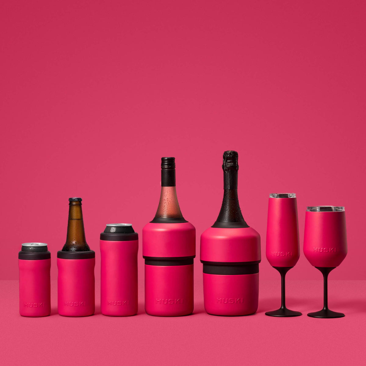 Huski Champagne Flute - Raspberry