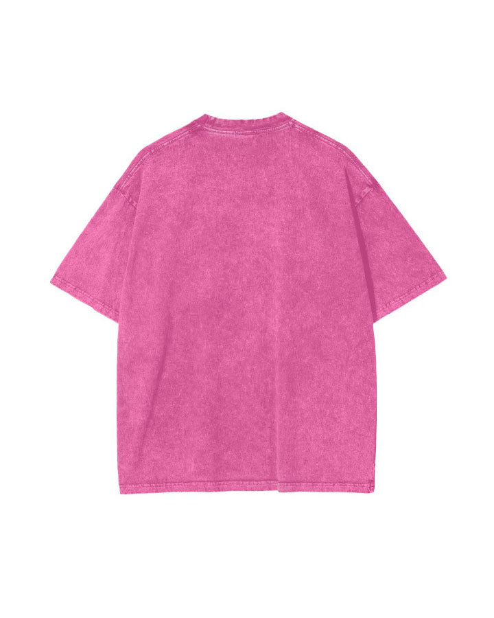Mermaid la Sirene Oversize Tee - Rose Red