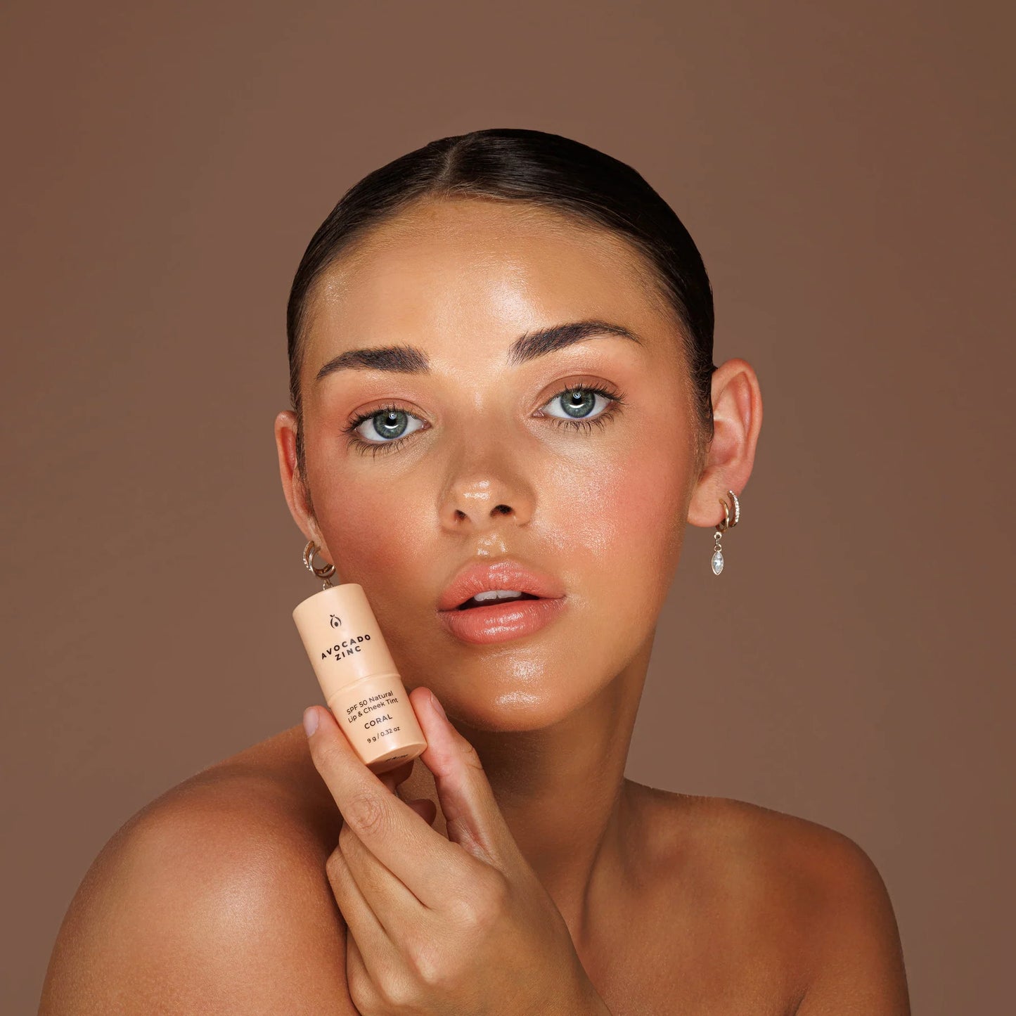 SPF 50+ Natural Lip & Cheek Tint - Coral 9g