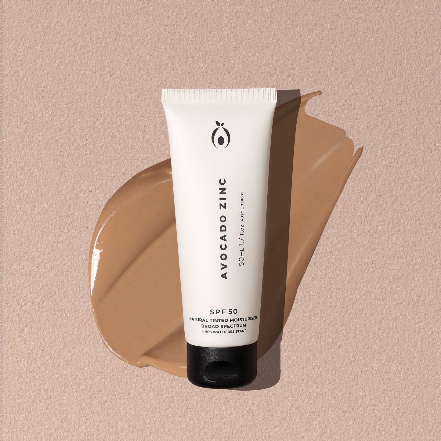 SPF 50+ Natural Tinted Moisturiser - Medium-Dark 50mL