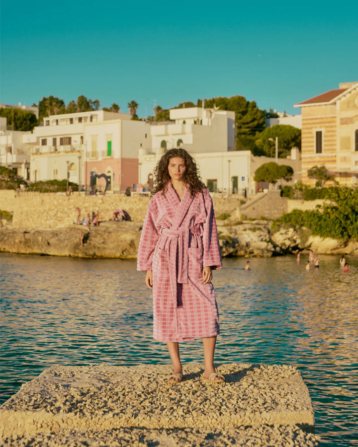 Velour Robe - Fig