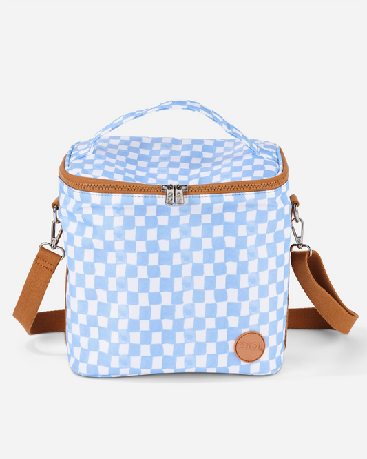 Midi Insulated Lunch Bag - Blue Check
