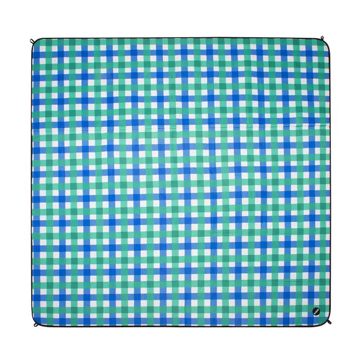 Picnic Mat - Green Blue Check