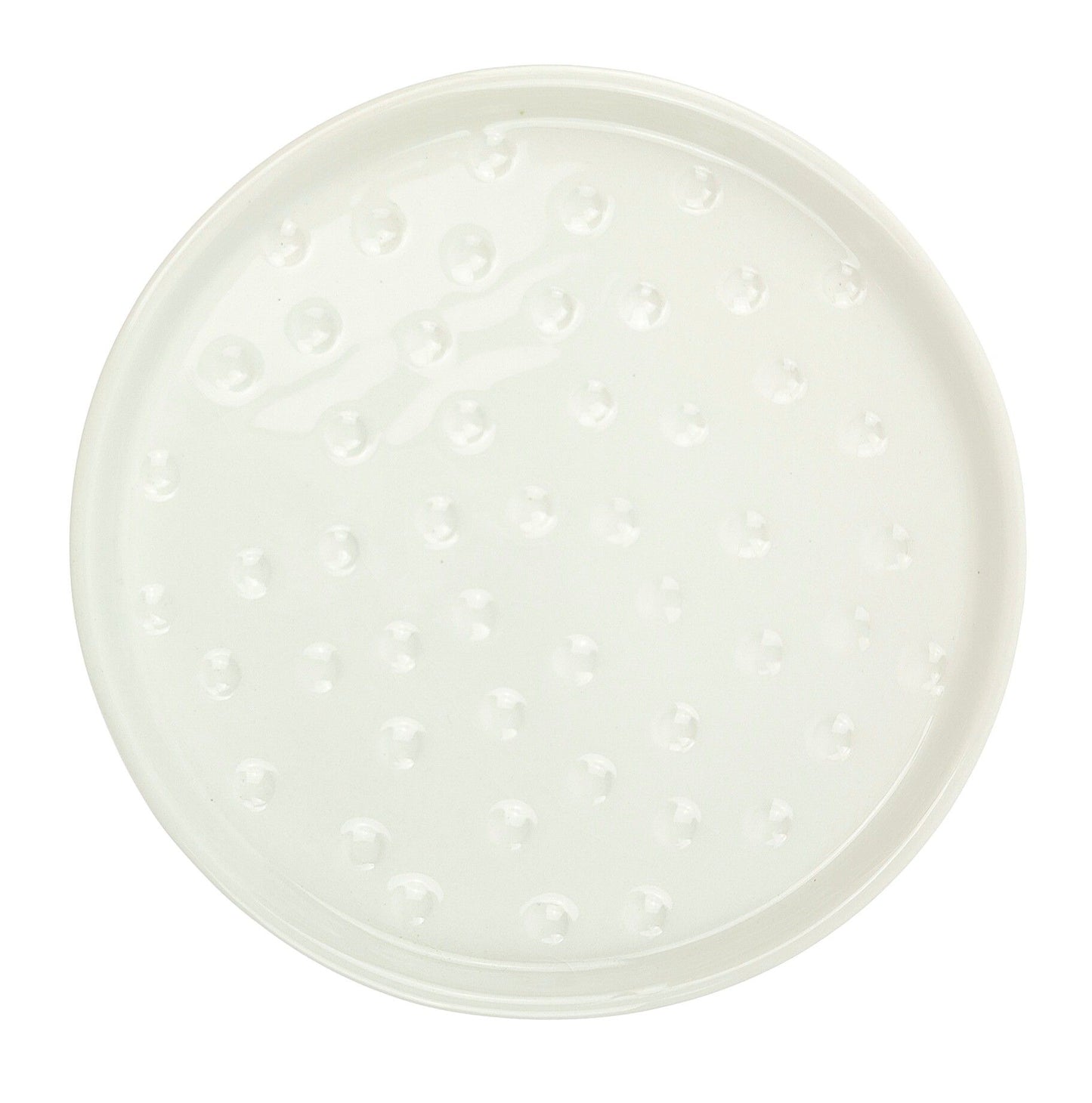 Spotted Saucer - White 16cm