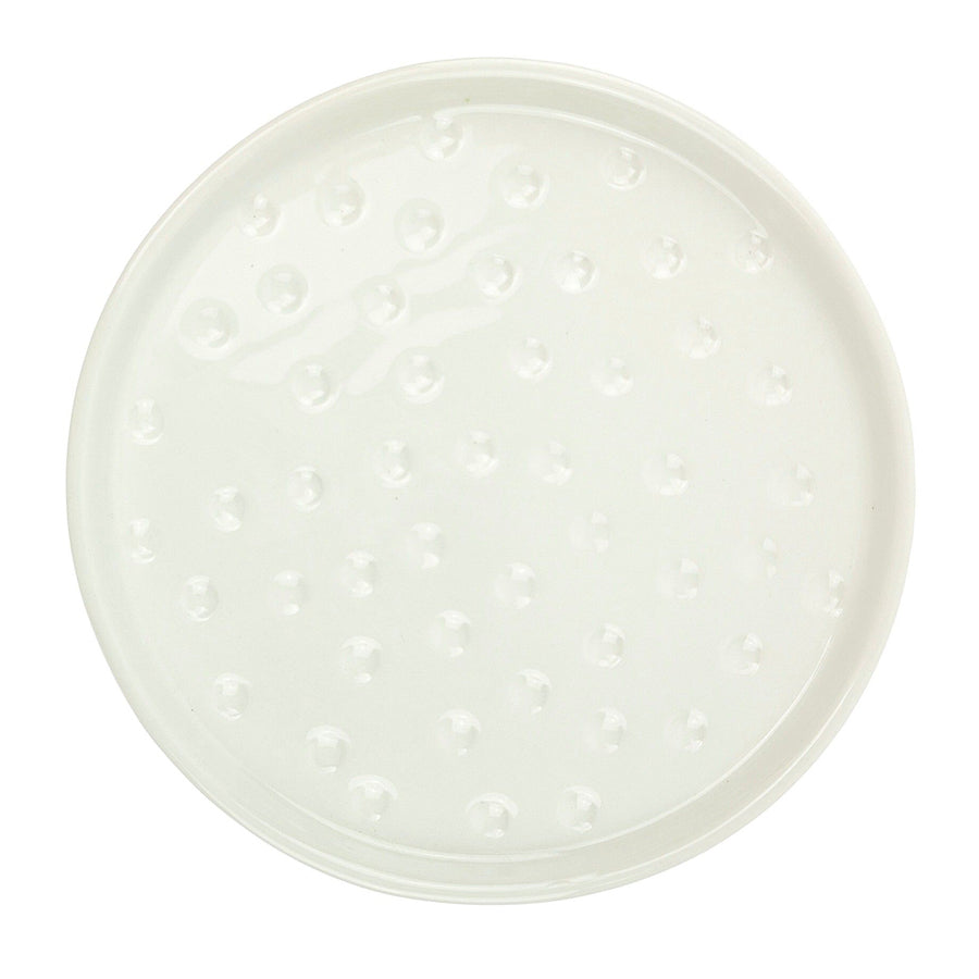 Spotted Saucer - White 16cm