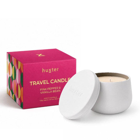 Travel Candle - Pink Pepper & Vanilla Bean 120g